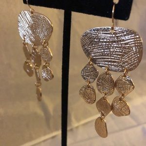 Gold statement earings